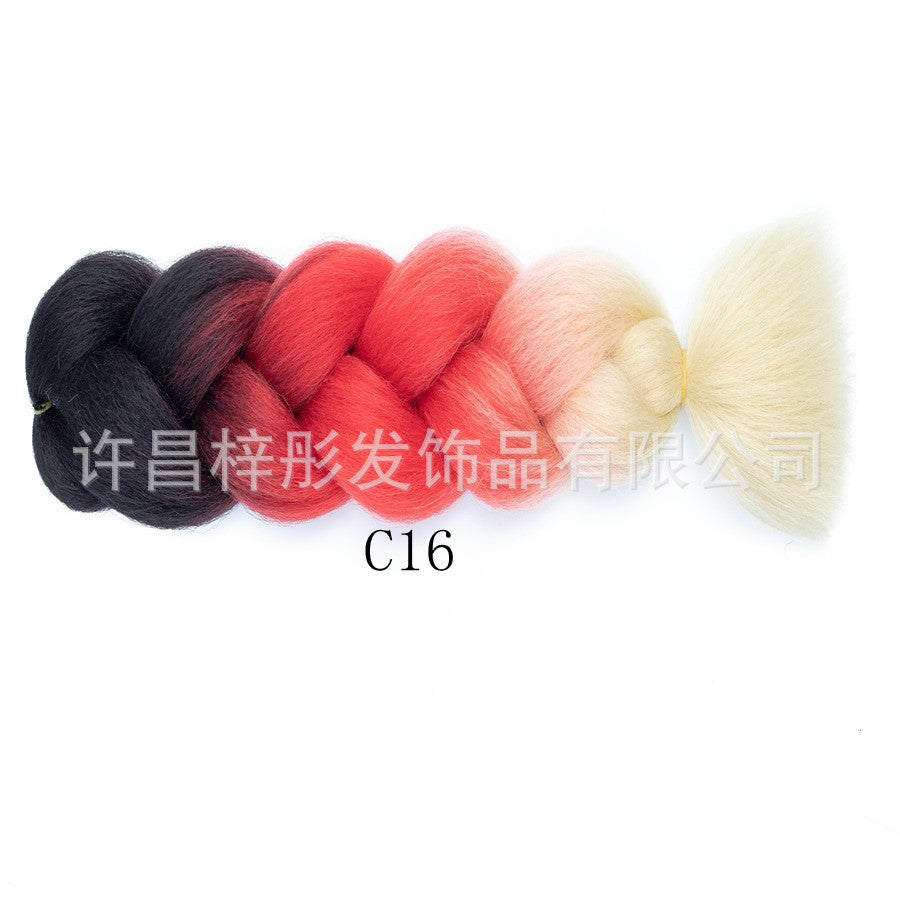 Gradient Ombre Jumbo Braids - Synthetic Big Braids for Box Braids & Protective Styles