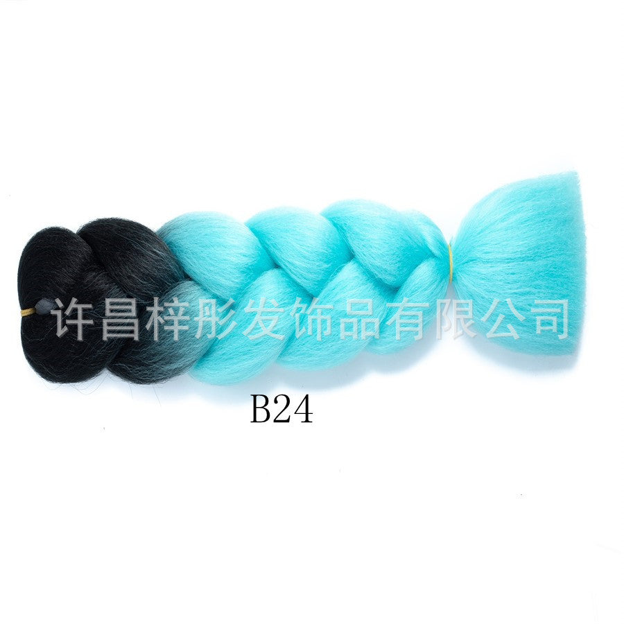 Gradient Ombre Jumbo Braids - Synthetic Big Braids for Box Braids & Protective Styles