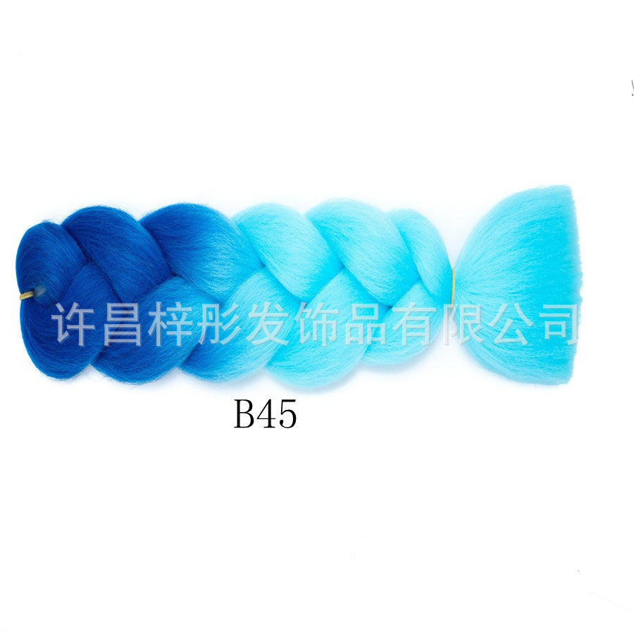 Gradient Ombre Jumbo Braids - Synthetic Big Braids for Box Braids & Protective Styles