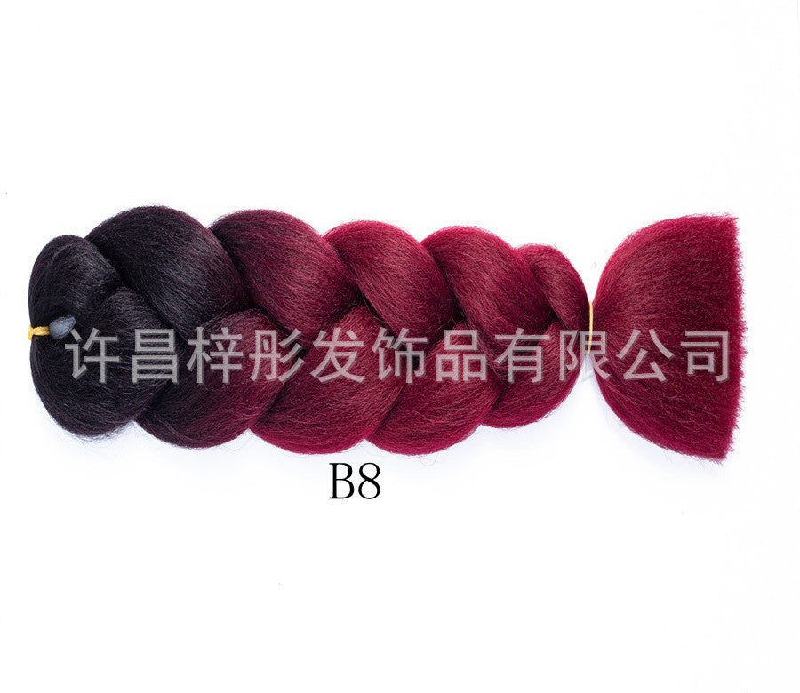 Gradient Ombre Jumbo Braids - Synthetic Big Braids for Box Braids & Protective Styles