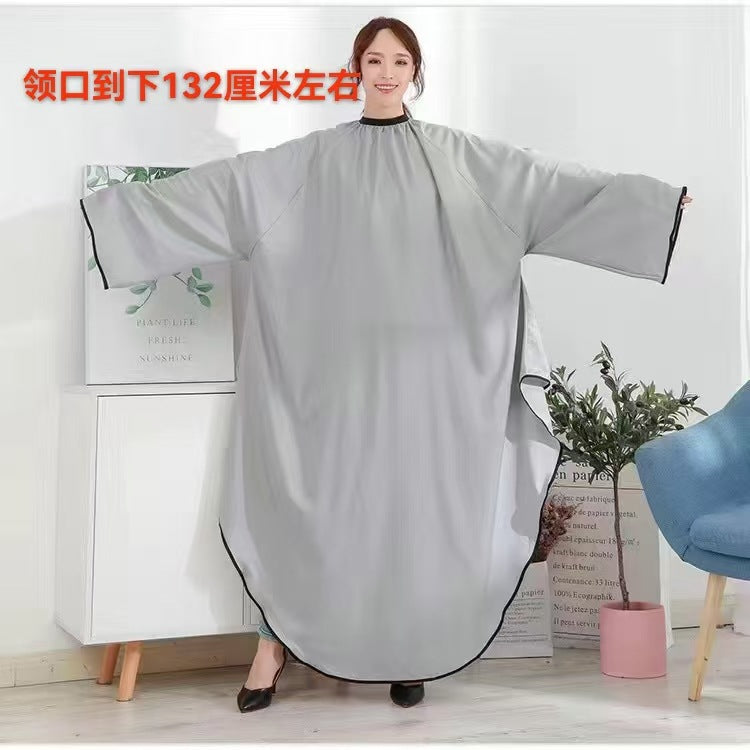 Long Sleeve Salon Cape - High-End Anti-Static Hair Cutting Cloth