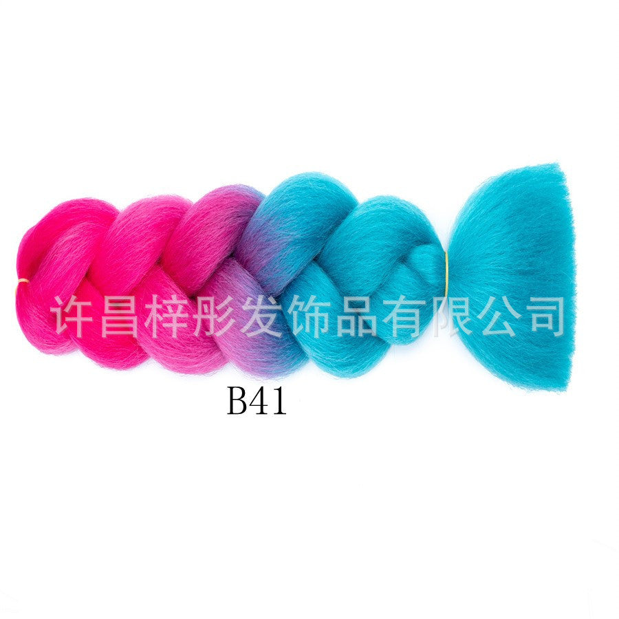 Gradient Ombre Jumbo Braids - Synthetic Big Braids for Box Braids & Protective Styles