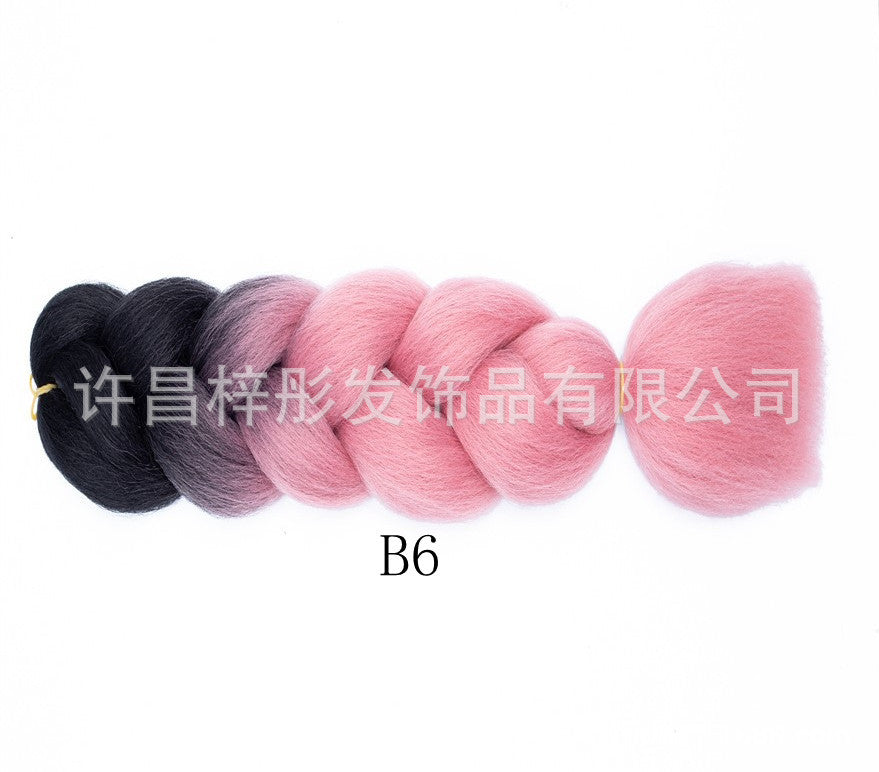 Gradient Ombre Jumbo Braids - Synthetic Big Braids for Box Braids & Protective Styles