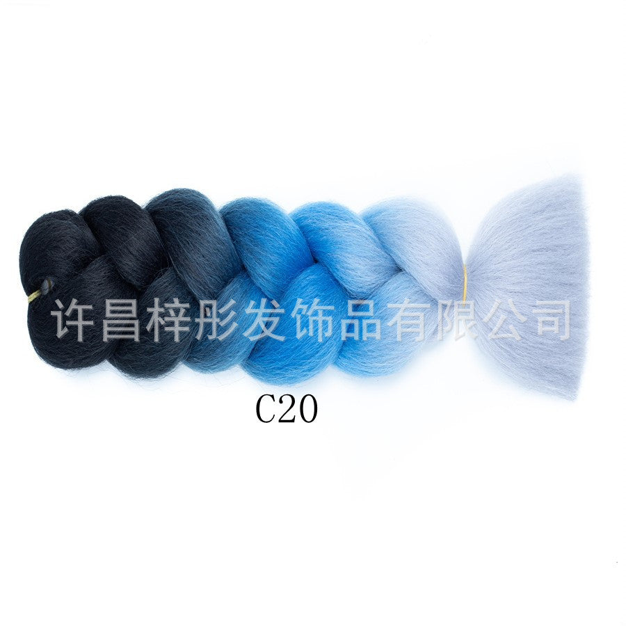 Gradient Ombre Jumbo Braids - Synthetic Big Braids for Box Braids & Protective Styles