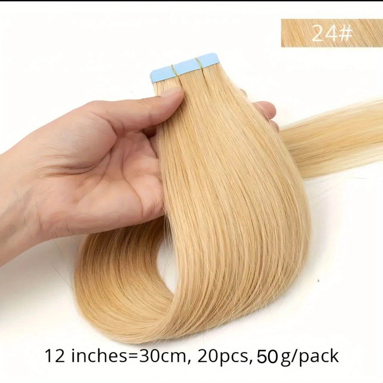 Seamless PU Tape-In Hair Extensions - Invisible Real Human Hair