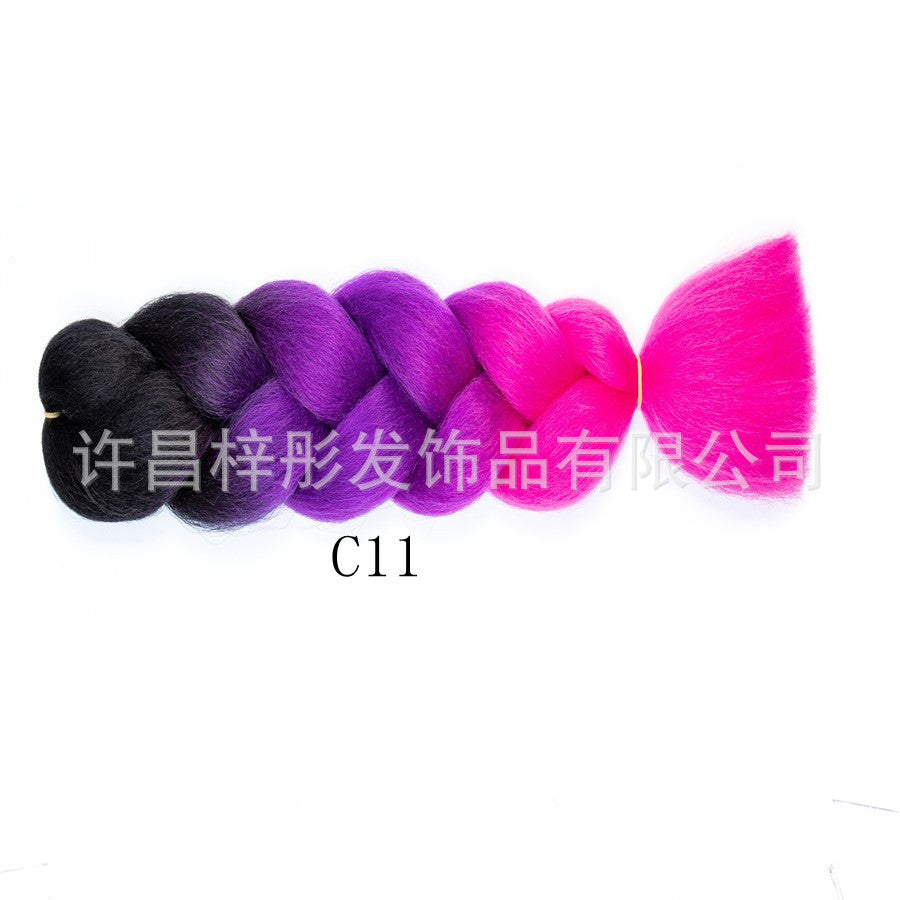 Gradient Ombre Jumbo Braids - Synthetic Big Braids for Box Braids & Protective Styles