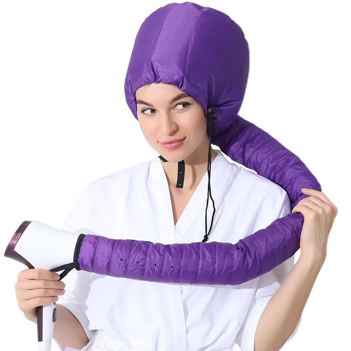 Professional Hair Dryer Styling Hat - Warm Air Drying Cap for Perms