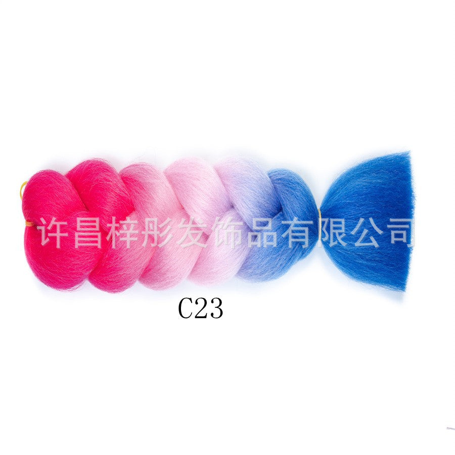 Gradient Ombre Jumbo Braids - Synthetic Big Braids for Box Braids & Protective Styles