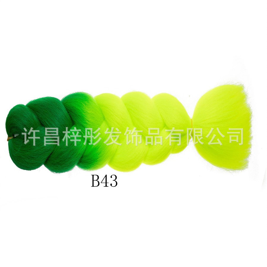 Gradient Ombre Jumbo Braids - Synthetic Big Braids for Box Braids & Protective Styles