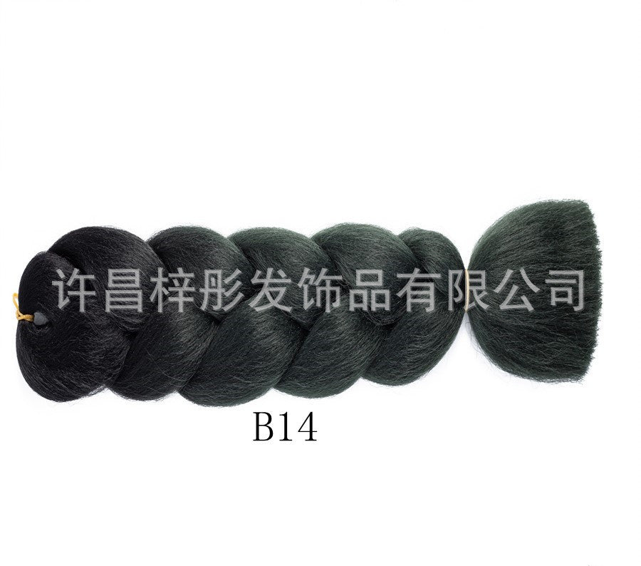 Gradient Ombre Jumbo Braids - Synthetic Big Braids for Box Braids & Protective Styles