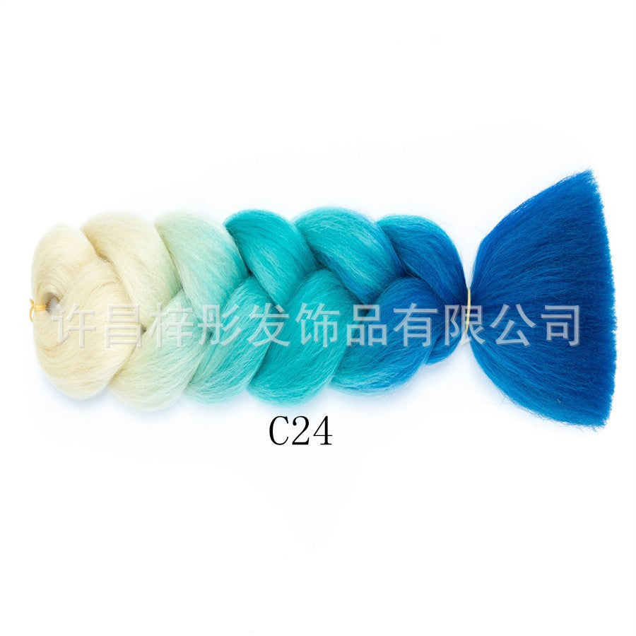 Gradient Ombre Jumbo Braids - Synthetic Big Braids for Box Braids & Protective Styles