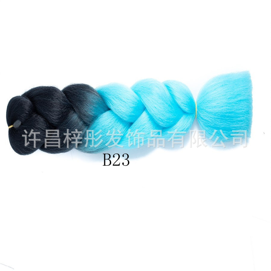 Gradient Ombre Jumbo Braids - Synthetic Big Braids for Box Braids & Protective Styles