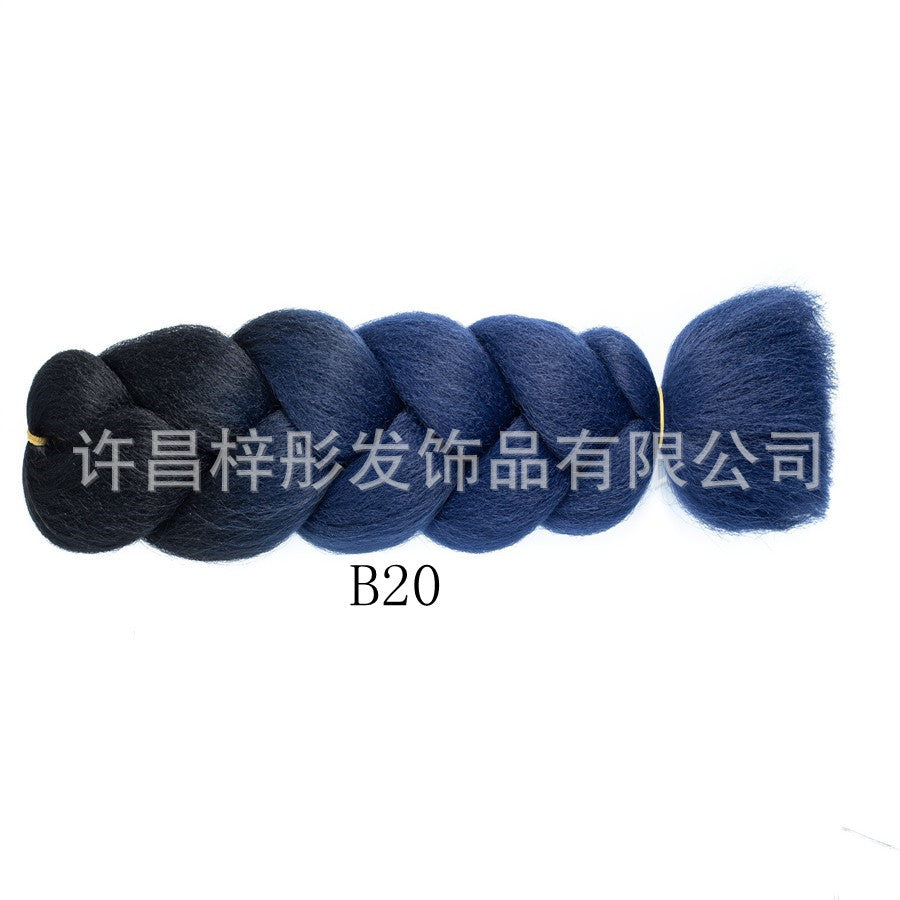 Gradient Ombre Jumbo Braids - Synthetic Big Braids for Box Braids & Protective Styles