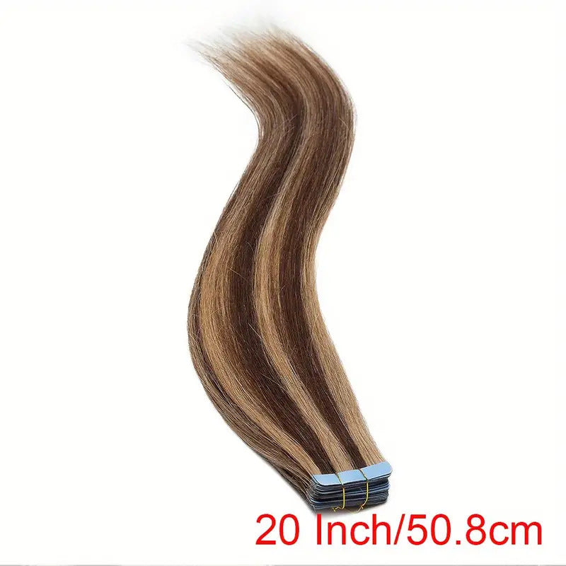 Seamless PU Tape-In Hair Extensions - Invisible Real Human Hair