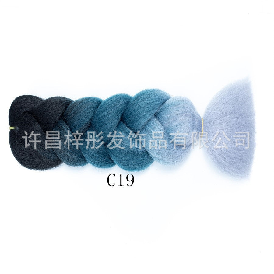 Gradient Ombre Jumbo Braids - Synthetic Big Braids for Box Braids & Protective Styles