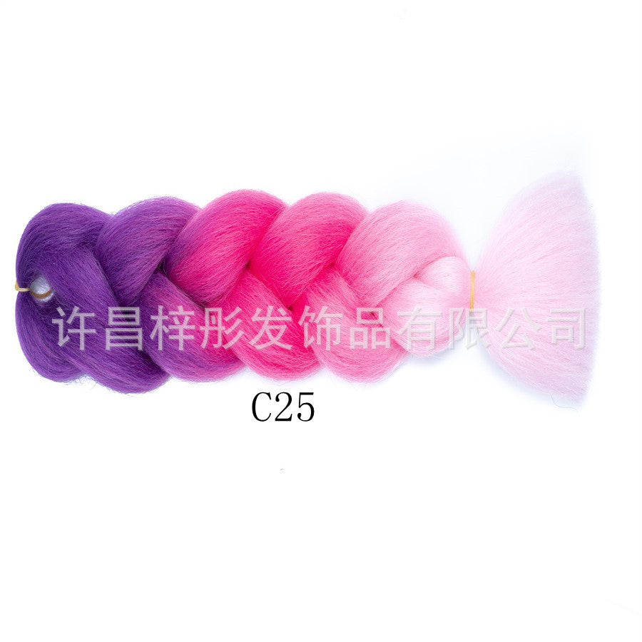 Gradient Ombre Jumbo Braids - Synthetic Big Braids for Box Braids & Protective Styles