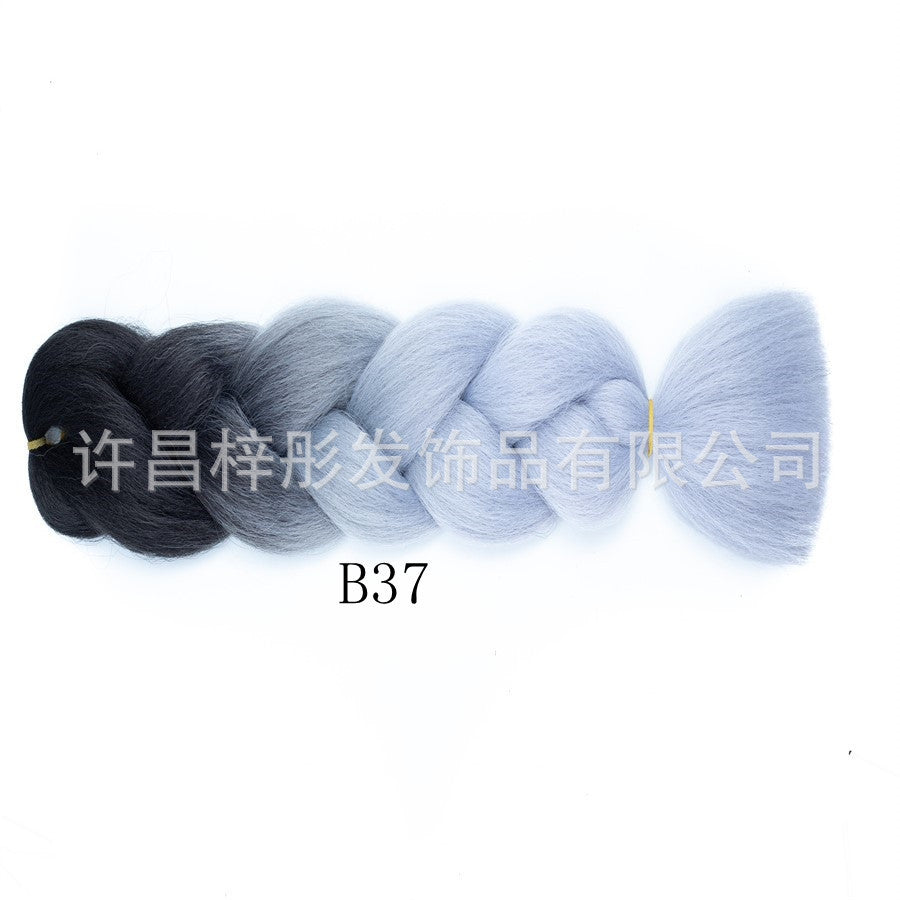 Gradient Ombre Jumbo Braids - Synthetic Big Braids for Box Braids & Protective Styles