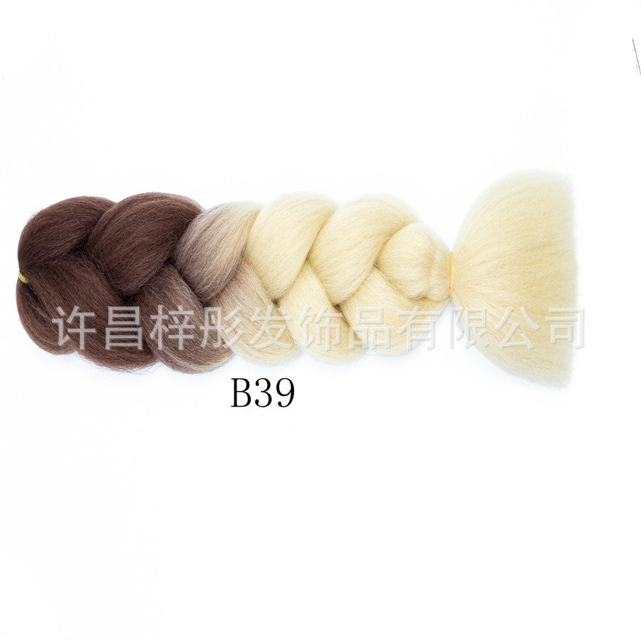 Gradient Ombre Jumbo Braids - Synthetic Big Braids for Box Braids & Protective Styles