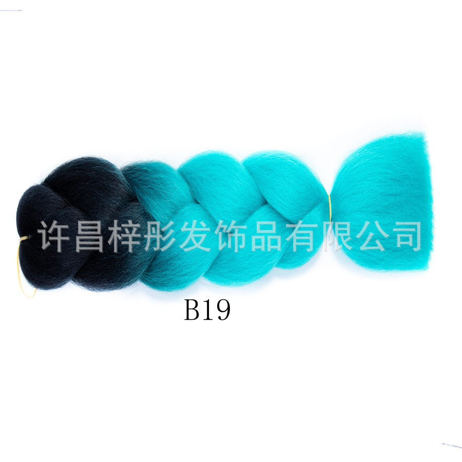 Gradient Ombre Jumbo Braids - Synthetic Big Braids for Box Braids & Protective Styles