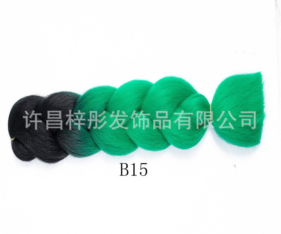 Gradient Ombre Jumbo Braids - Synthetic Big Braids for Box Braids & Protective Styles