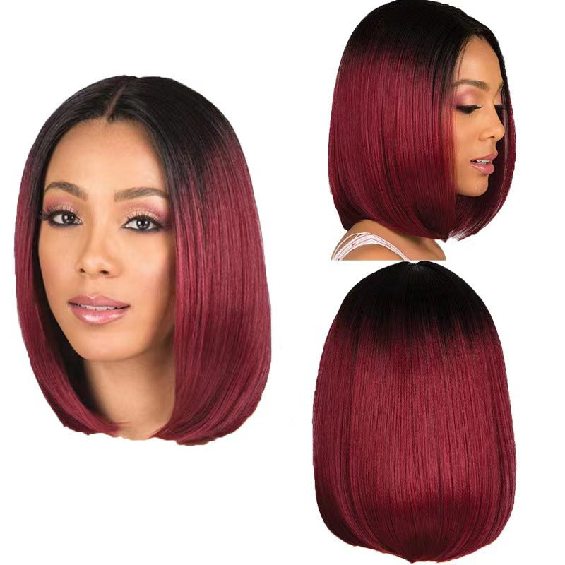 Bob Lace Front Wig | Natural African Style | Synthetic | Multiple Colors