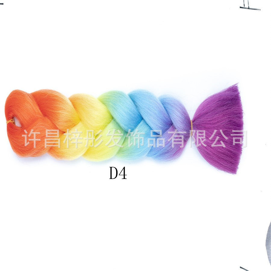 Gradient Ombre Jumbo Braids - Synthetic Big Braids for Box Braids & Protective Styles