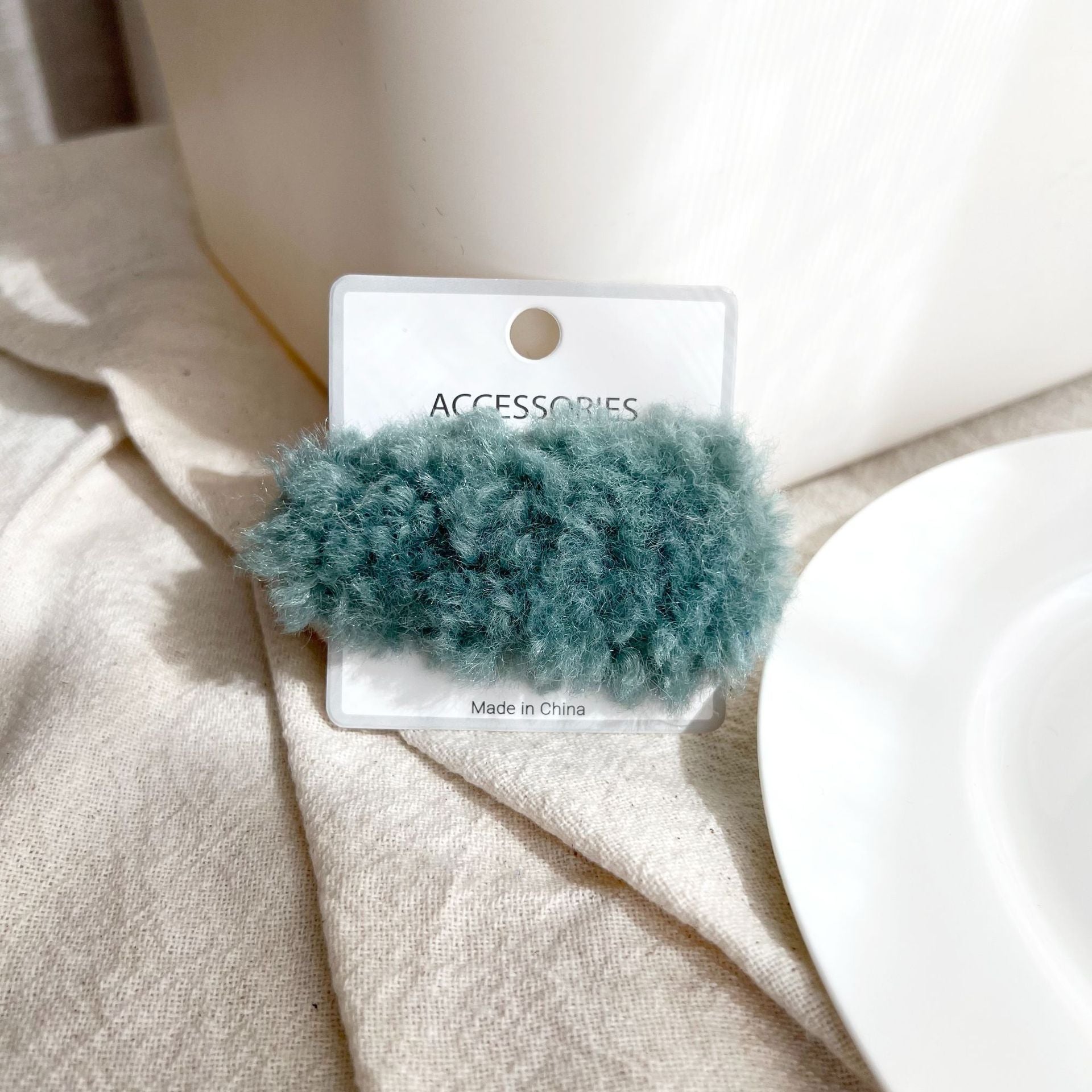 Candy Color Plush Lamb Hair Clip