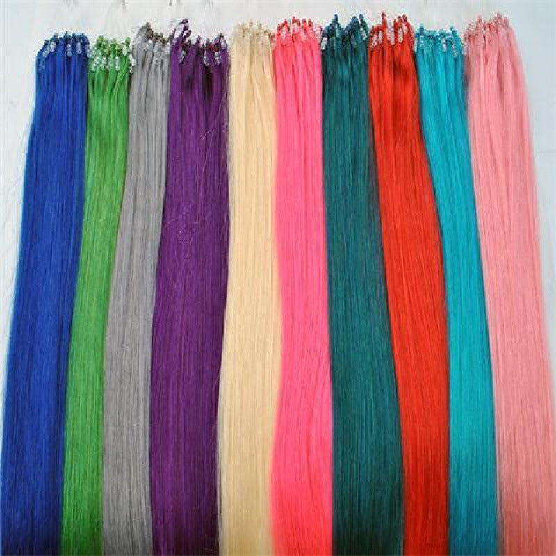 Colorful Microlinks Extensions - 50cm Invisible Wire Streaks
