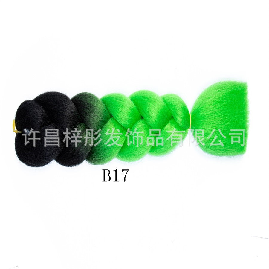 Gradient Ombre Jumbo Braids - Synthetic Big Braids for Box Braids & Protective Styles