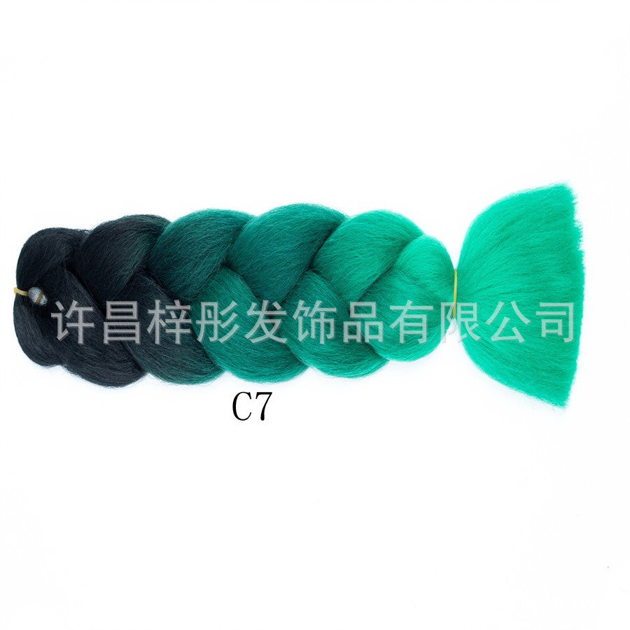 Gradient Ombre Jumbo Braids - Synthetic Big Braids for Box Braids & Protective Styles