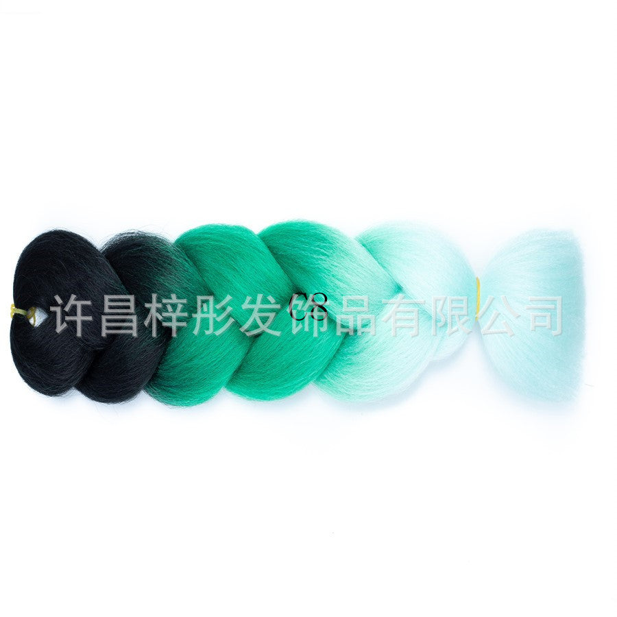 Gradient Ombre Jumbo Braids - Synthetic Big Braids for Box Braids & Protective Styles