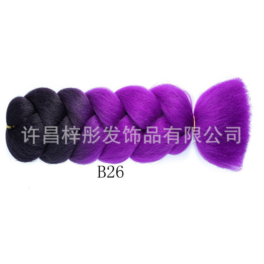 Gradient Ombre Jumbo Braids - Synthetic Big Braids for Box Braids & Protective Styles