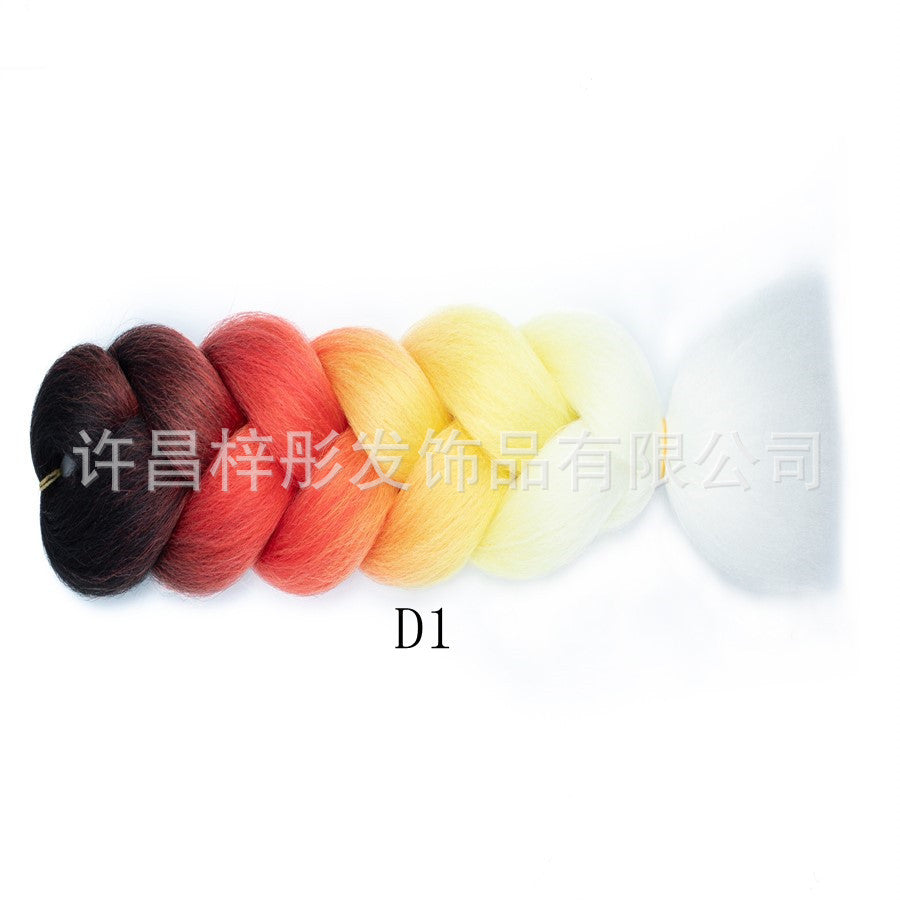 Gradient Ombre Jumbo Braids - Synthetic Big Braids for Box Braids & Protective Styles