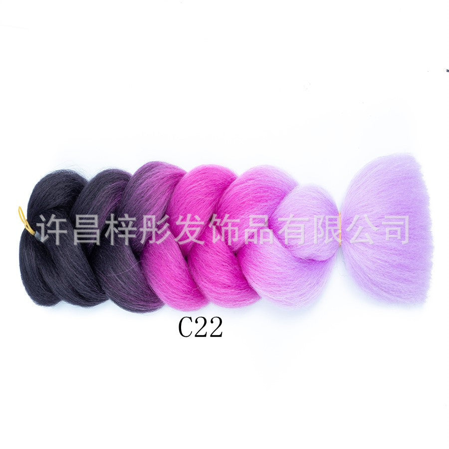 Gradient Ombre Jumbo Braids - Synthetic Big Braids for Box Braids & Protective Styles