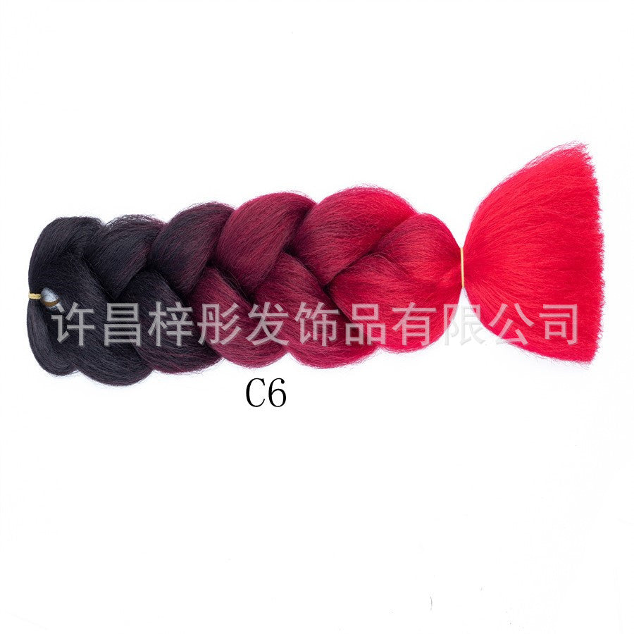 Gradient Ombre Jumbo Braids - Synthetic Big Braids for Box Braids & Protective Styles