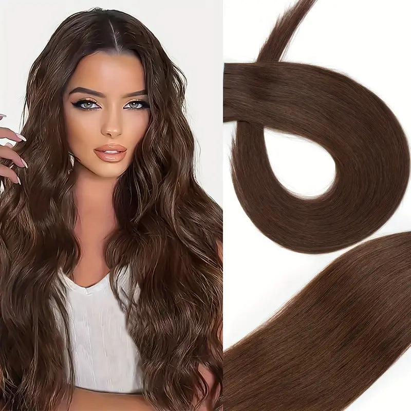 Seamless PU Tape-In Hair Extensions - Invisible Real Human Hair