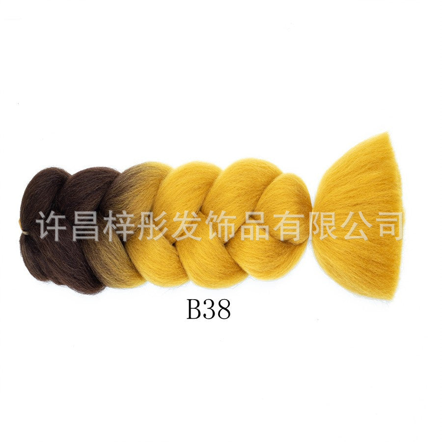 Gradient Ombre Jumbo Braids - Synthetic Big Braids for Box Braids & Protective Styles