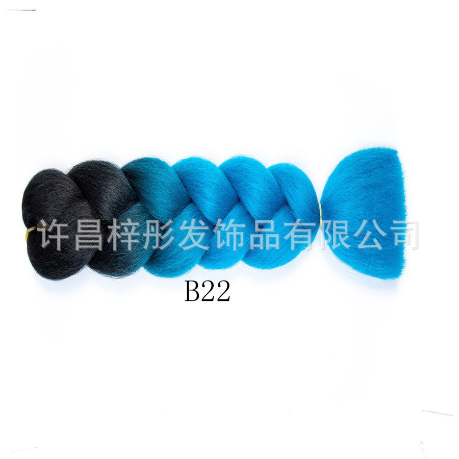 Gradient Ombre Jumbo Braids - Synthetic Big Braids for Box Braids & Protective Styles