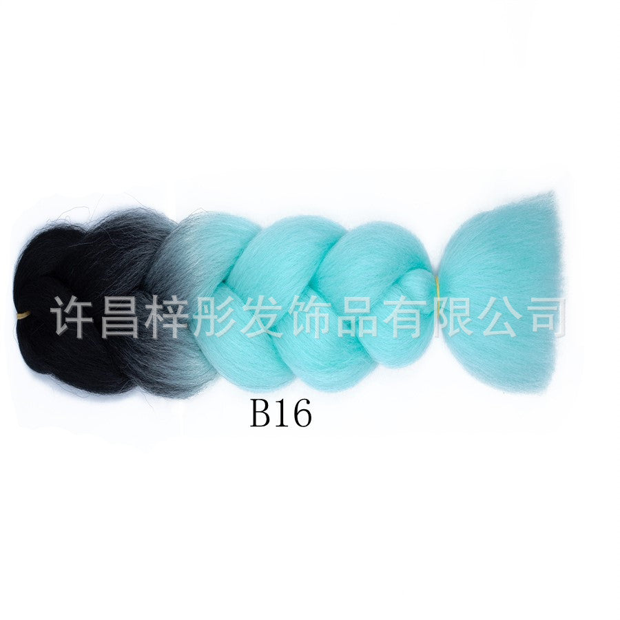 Gradient Ombre Jumbo Braids - Synthetic Big Braids for Box Braids & Protective Styles