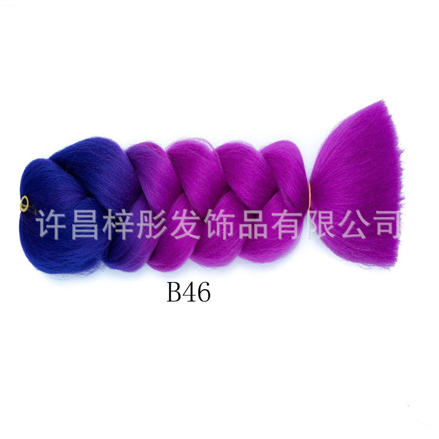 Gradient Ombre Jumbo Braids - Synthetic Big Braids for Box Braids & Protective Styles