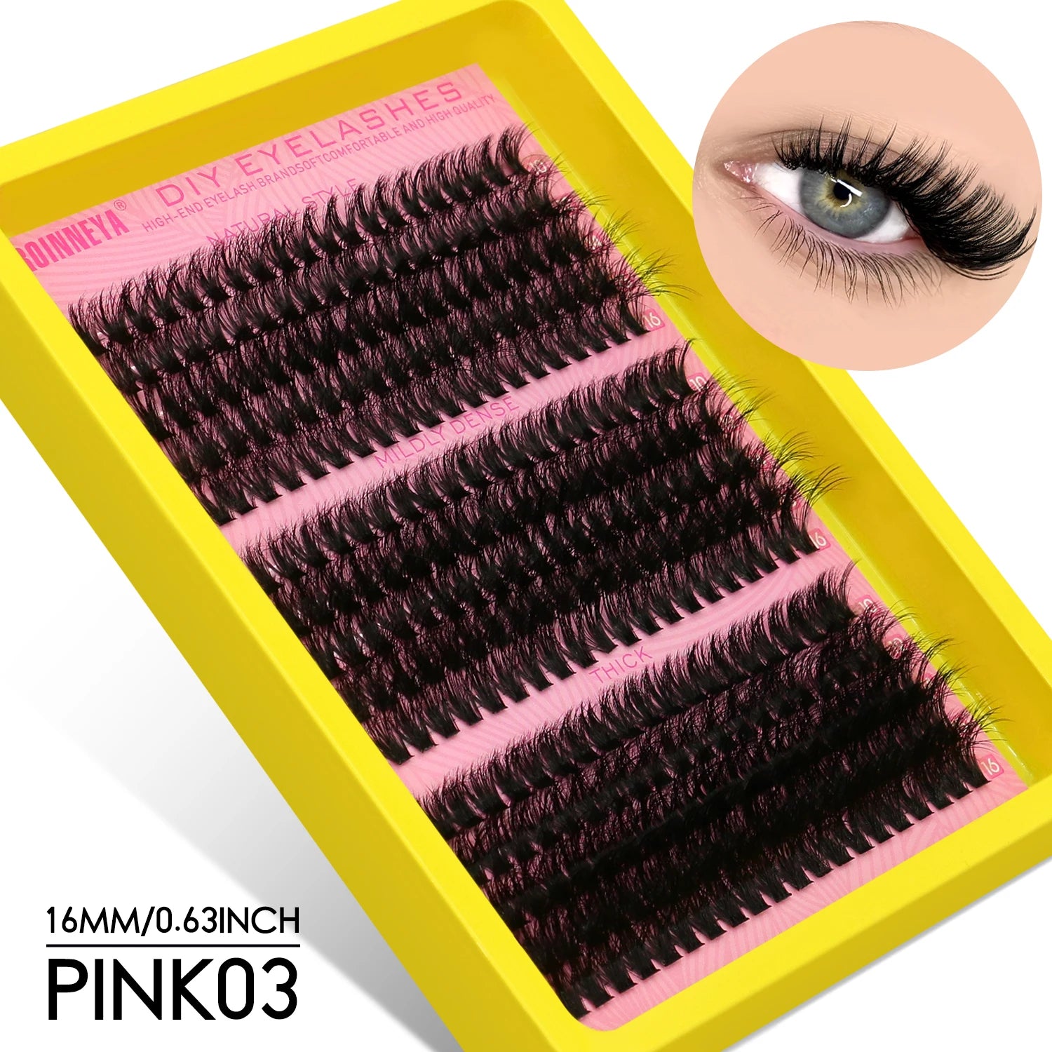 Fluffy Lash Clusters - D/DD Curl Wispy Individual DIY Eyelash Extensions