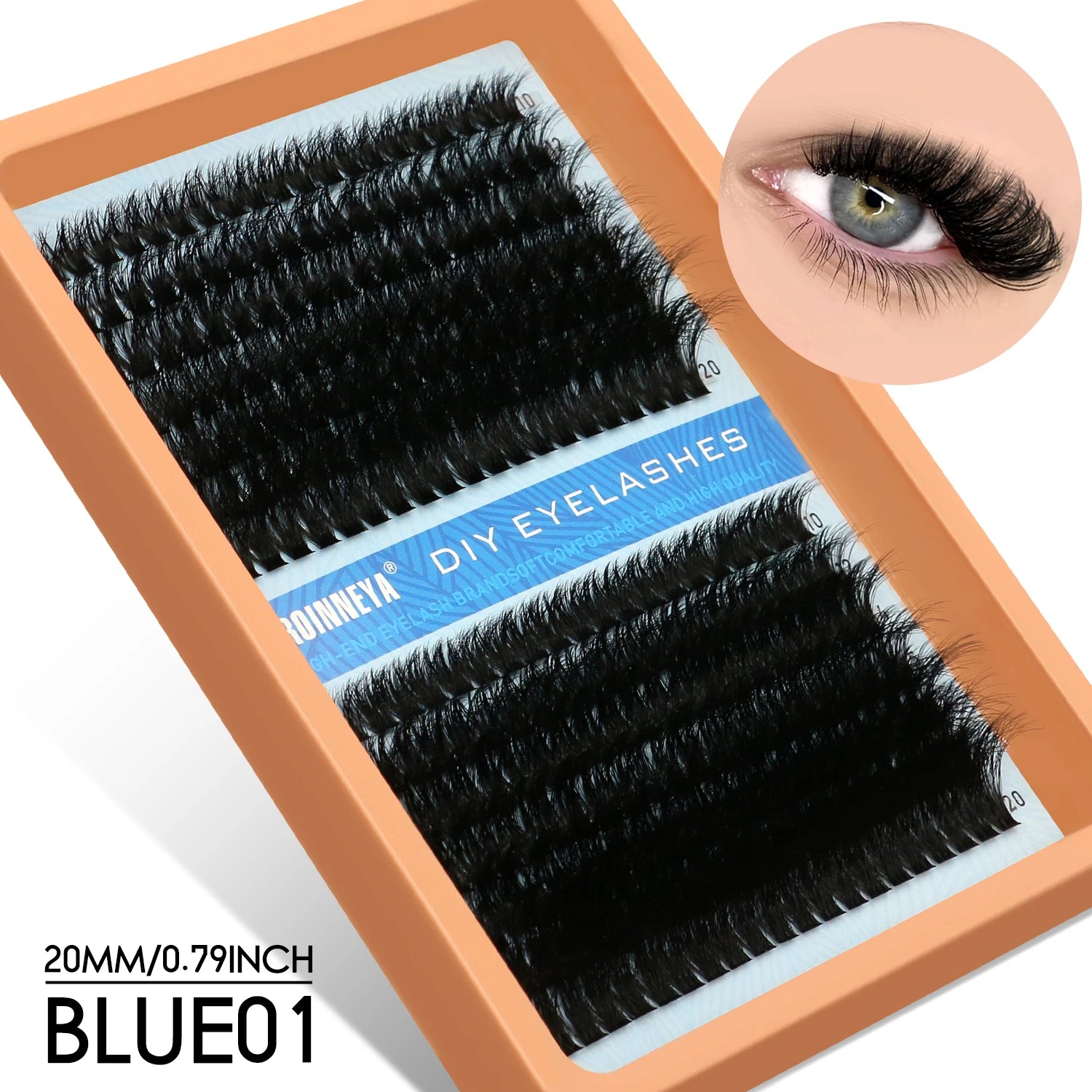 Fluffy Lash Clusters - D/DD Curl Wispy Individual DIY Eyelash Extensions