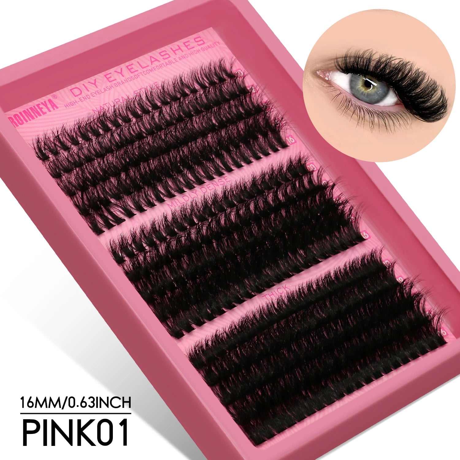 Fluffy Lash Clusters - D/DD Curl Wispy Individual DIY Eyelash Extensions