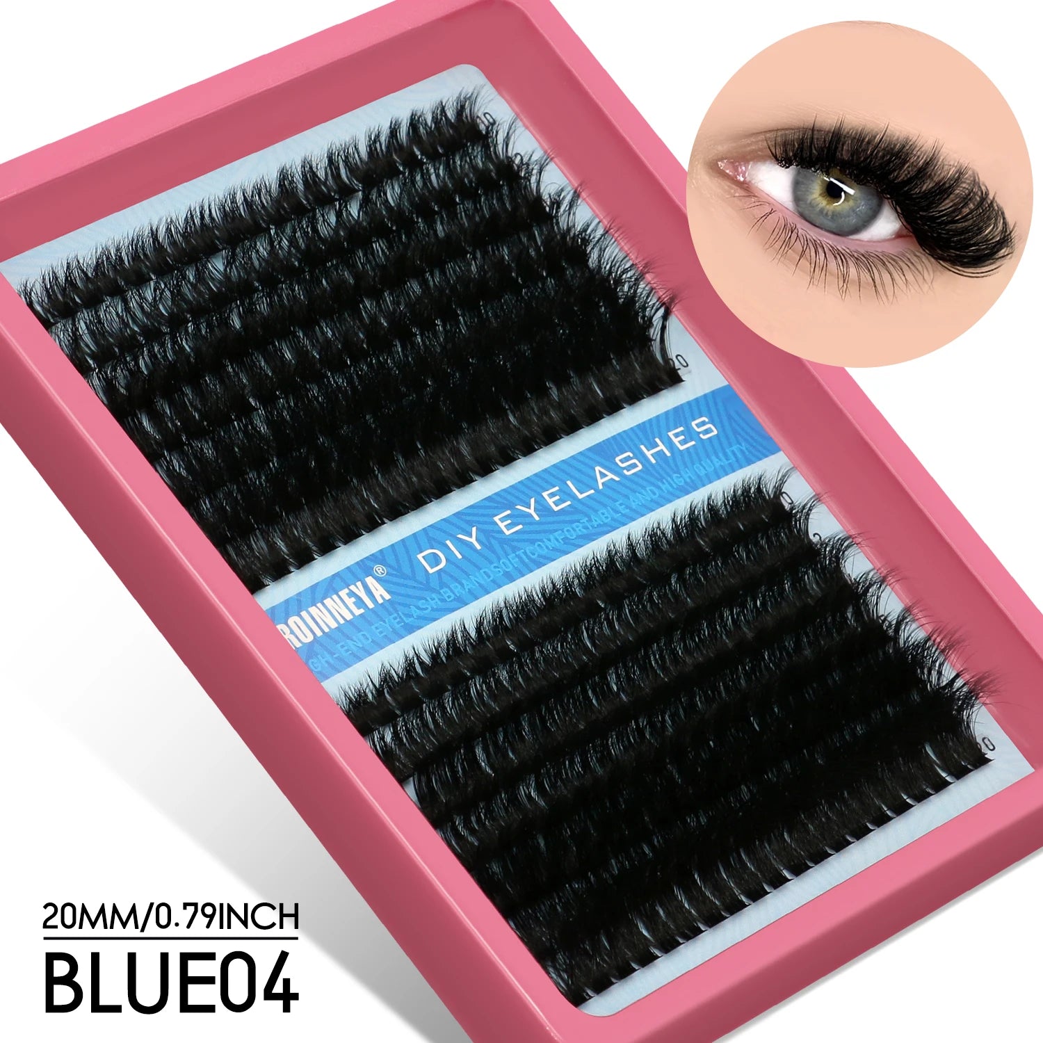 Fluffy Lash Clusters - D/DD Curl Wispy Individual DIY Eyelash Extensions