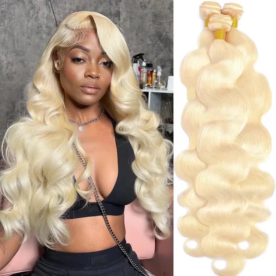 16-40 Inch 99J Burgundy / Blonde 613 Body Wave Bundles - Premium Brazilian Virgin Hair 4/5/6 Bundles