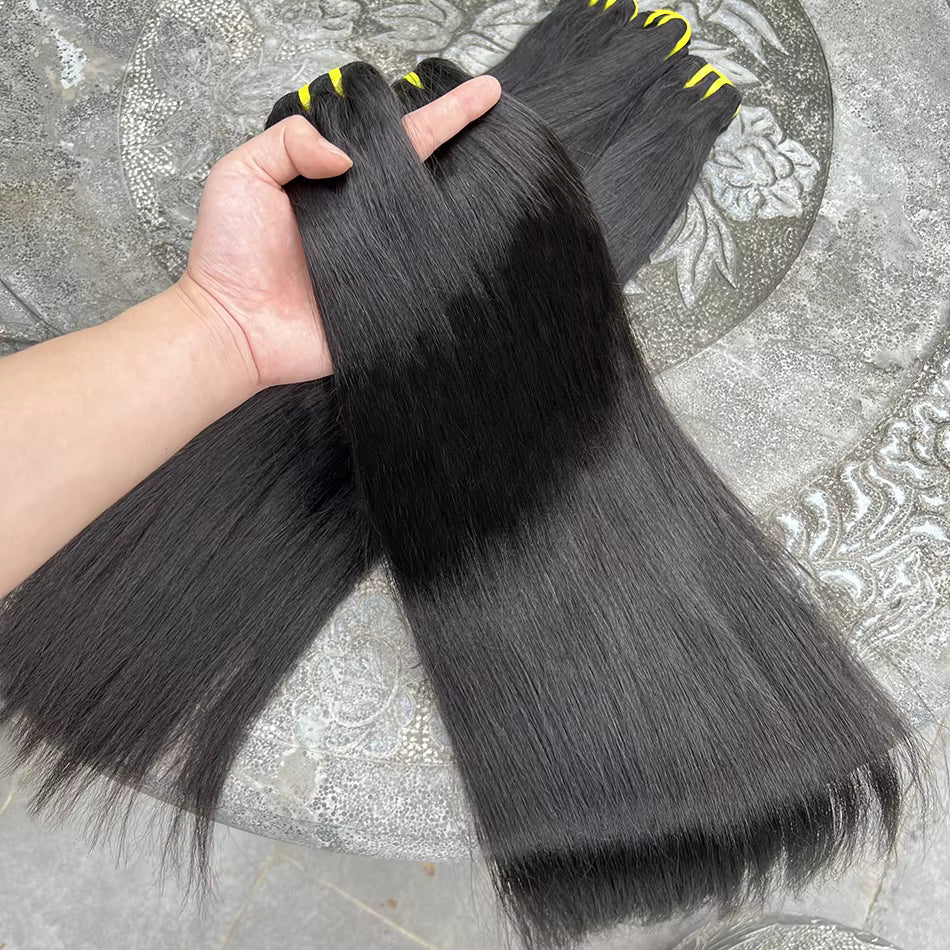 Vietnamese Relaxed Straight Human Hair Extensions