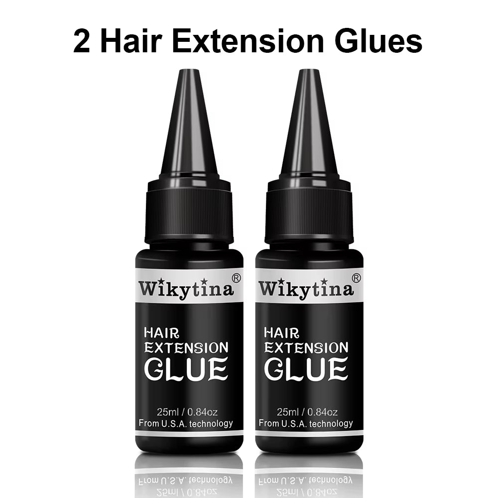 UV Light Hair Extension Kit 2025 with V Light Tools Glue and Curing Lighter for Professional Hair Extensions at Home or Salon