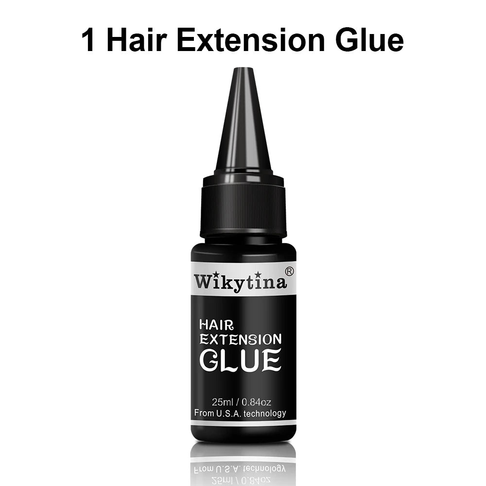 UV Light Hair Extension Kit 2025 with V Light Tools Glue and Curing Lighter for Professional Hair Extensions at Home or Salon