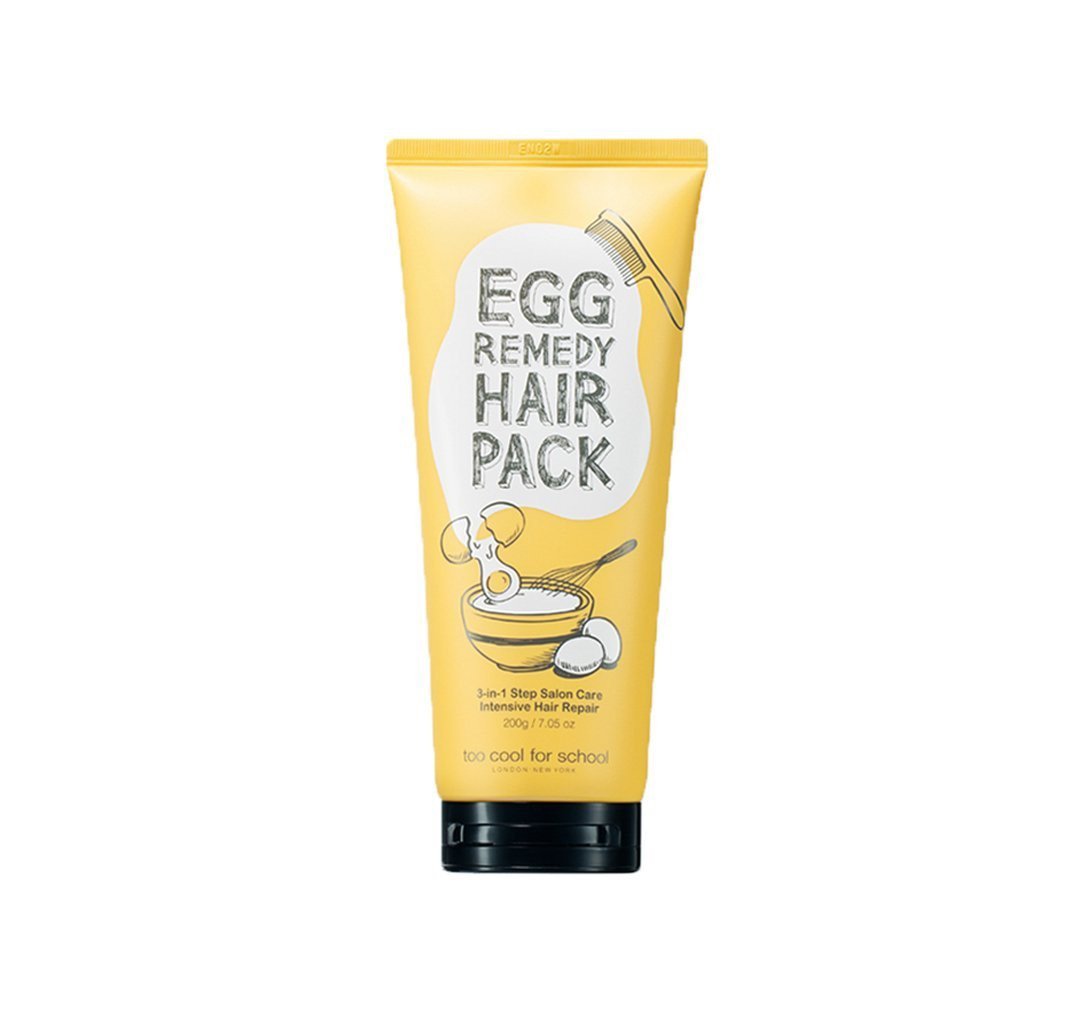 TOO COOL FOR SCHOOL Egg Remedy Hair Pack 200ml - Instant Repair Treatment