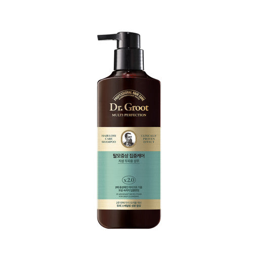 Dr.Groot Multi-Perfection Hair Loss Care Shampoo for Oily Scalp | AHA & BHA Sebum Control | 400ml